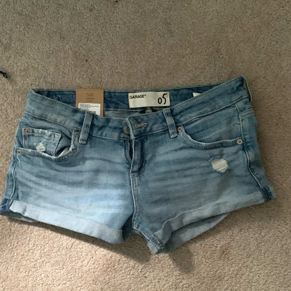 NWT garage denim jean shorts